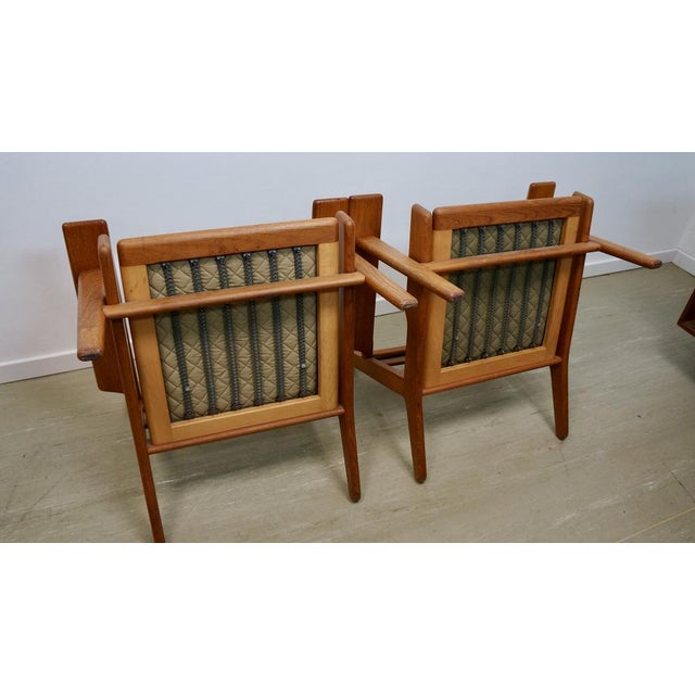 Wood GE-290 Armchairs in Teak by Hans J Wegner for Getama, 1950s, Set of 2 For Sale - Image 7 of 10