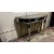 Hollywood Regency Lillian August Attributed Distressed Mirrored Demilune Console Table For Sale - Image 3 of 10
