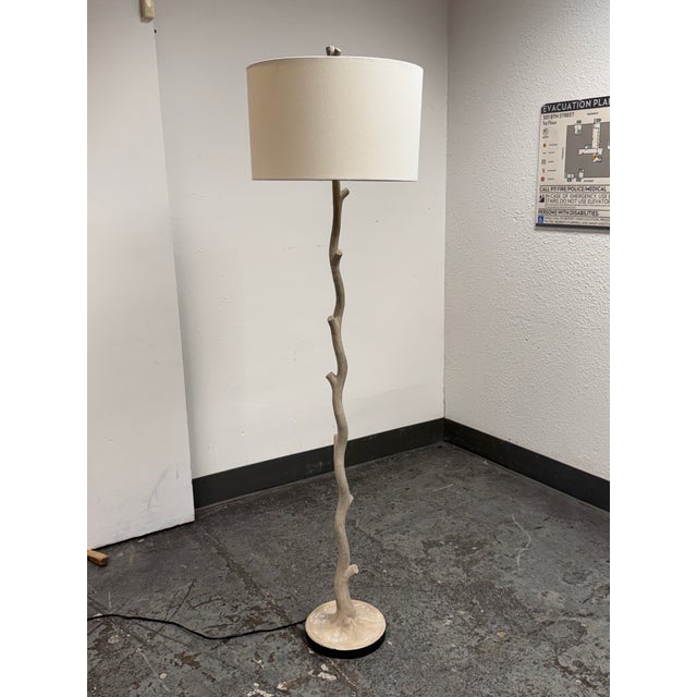 Design Plus Gallery presents a Currey & Company Beaujon Floor Lamp. This sculptural floor lamp has a branch-form stem with...