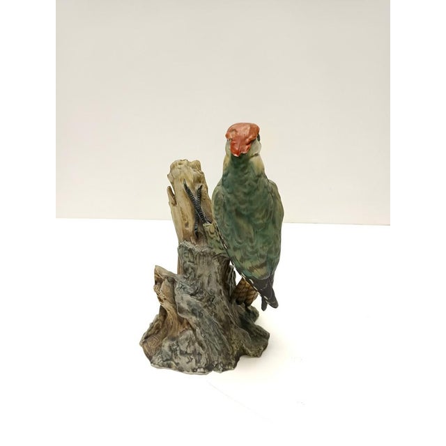 Ceramic Vintage Hand-Painted Ceramic Woodpecker by Bepi Tay, Italy, 1980s For Sale - Image 7 of 13