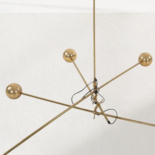 Italian Brass Counterweight Lamp For Sale - Image 5 of 9