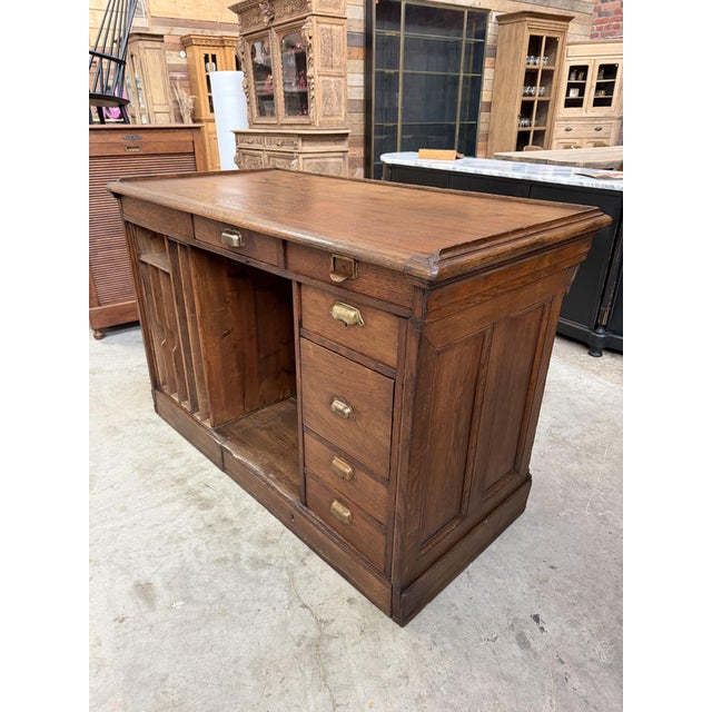 Early 20th Century Oak Store Counter For Sale - Image 6 of 18