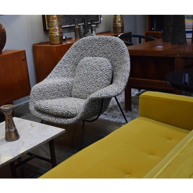 Eero Saarinen for Knoll Womb Chair Is French Boucle" For Sale - Image 9 of 9