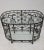 Late 20th Century Vintage Wrought Forged Iron Oval Glass Top Console Table For Sale - Image 5 of 7