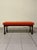 Black Bench in Stained Wood and Corduroy, 1960s For Sale - Image 8 of 13