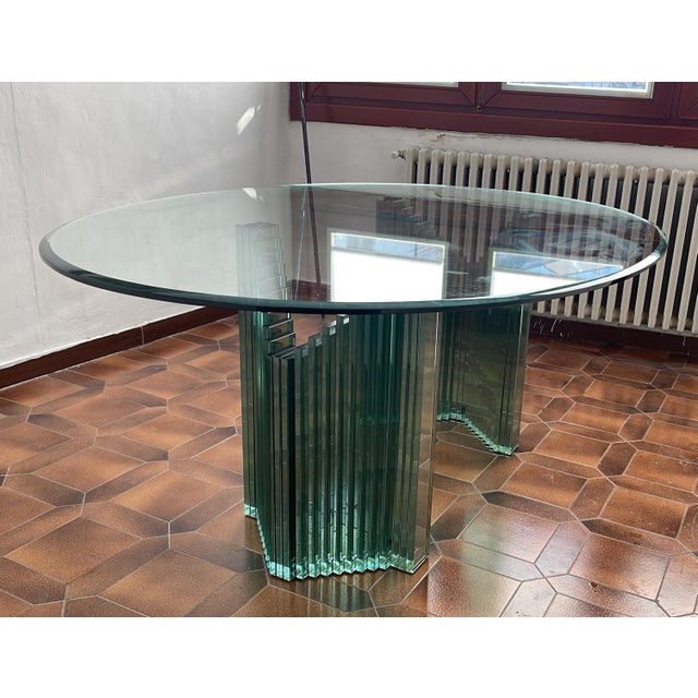 Crystal Table by Luigi Massoni for Gallotti & Radice For Sale - Image 11 of 13