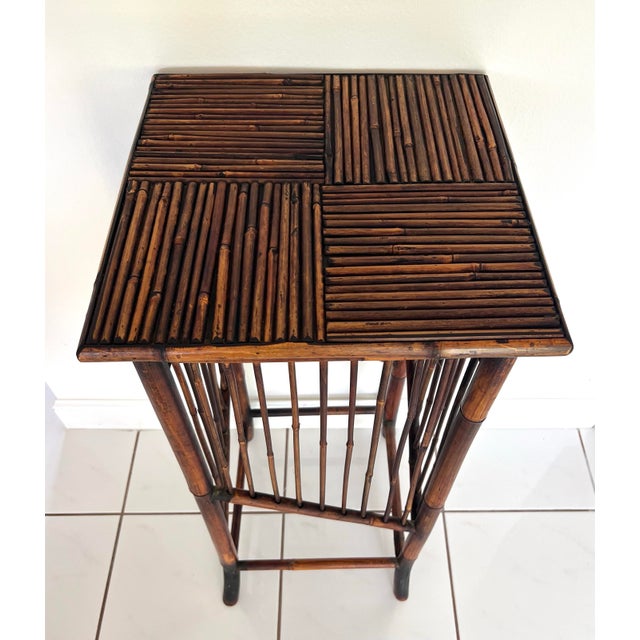 Tall Pencil Reed Plant Stand | Chairish