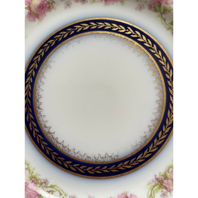 Navy Blue Haviland Limoges H301 Bread & Butter Plate For Sale - Image 8 of 8