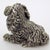 Vintage Italian Handmade Genuine Silver Sitting Dog Large Miniature Figurine Sculpture, Made in Tuscany (Arezzo) For Sale - Image 6 of 10