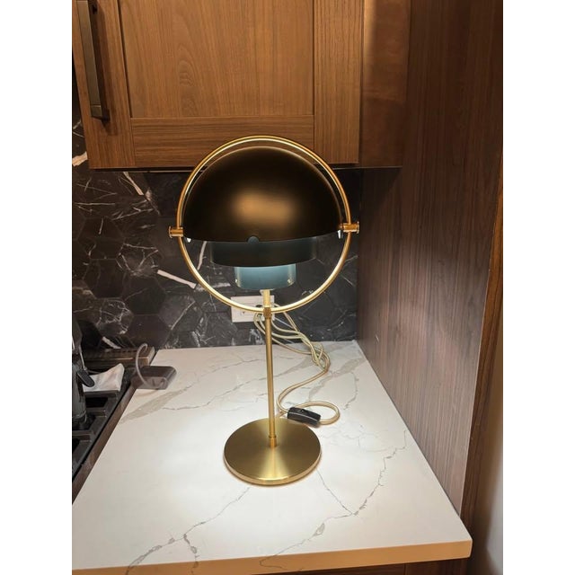 2020s New Gubi Multi-Lite Table Lamp in Matte Black and Brass Louis Weisdorf For Sale - Image 5 of 8