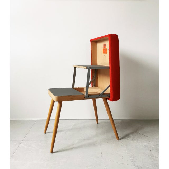 1970s Vintage Stool with Integrated Pedal Ladder, 1970s For Sale - Image 5 of 11