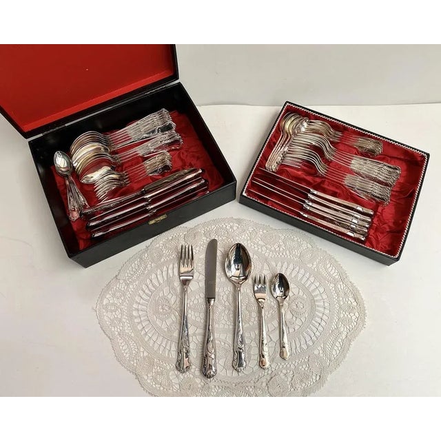 Solingen (Rostfei) set of cutlery made of high-quality stainless steel in the amount of 60 pieces for 12 people in a...