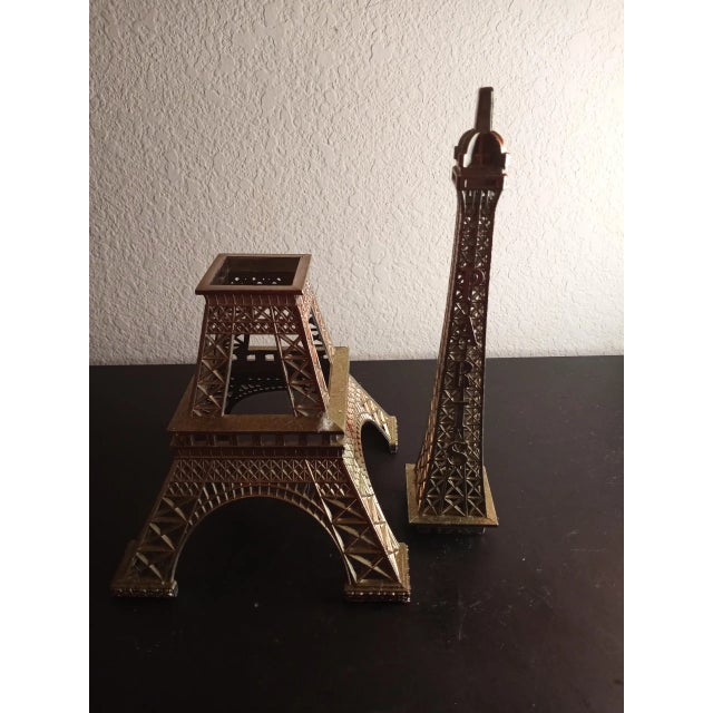 Contemporary Bronze Metal Filigree Eiffel Tower 3D Model For Sale - Image 3 of 7