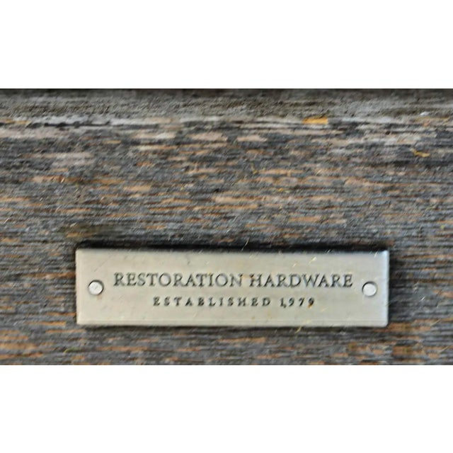 Restoration Hardware Restoration Hardware Teakwood Bench For Sale - Image 4 of 7