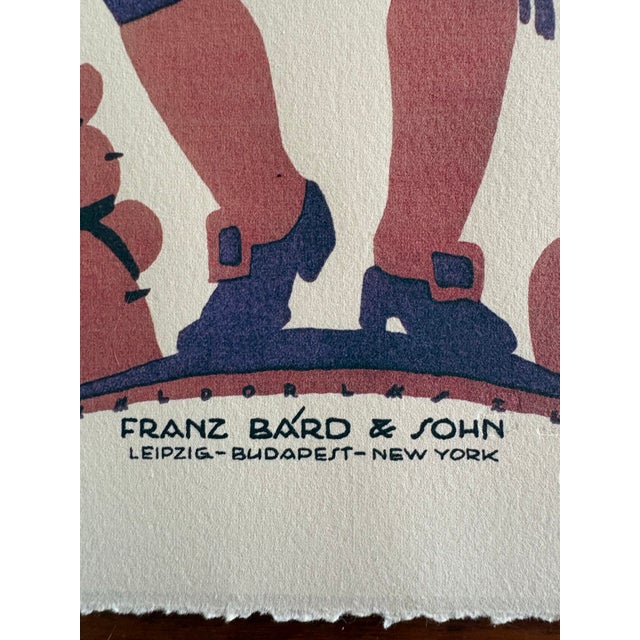 1920s A Striking 1920s Art Deco Sheet Music Cover Illustration Titled “Pampa – Tango Milonga” by Composer Georges Veres, Published by Franz Bárd & Sohn For Sale - Image 5 of 7