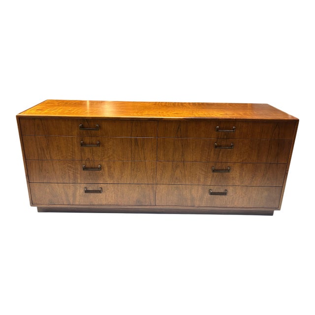 1960s Mid Century Milo Baugham Inspired Founders 8 Draw Dresser For Sale