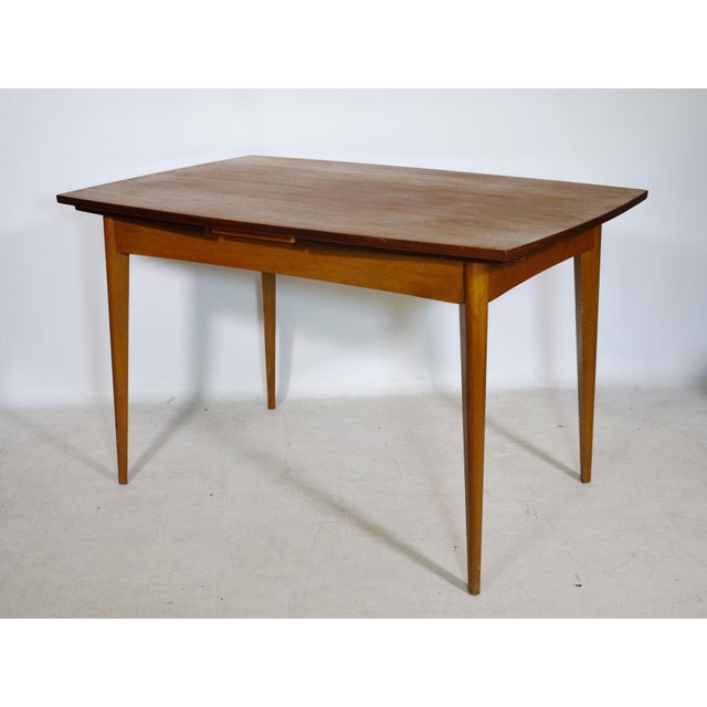 Mid-Century Modern Mid-Century Double Extendable Dining Table in Teak, 1960s For Sale - Image 3 of 10