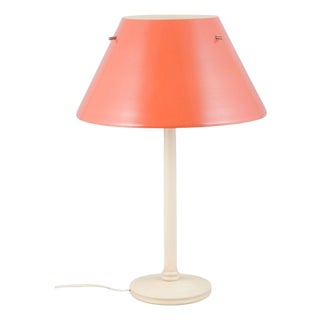 Markaryd Table Lamp with Salmon-Colored Shade from Hans-Agne Jakobsson, 1960s For Sale