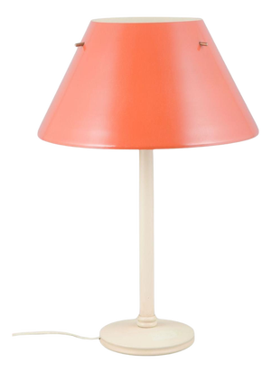 Markaryd Table Lamp with Salmon-Colored Shade from Hans-Agne Jakobsson, 1960s