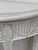 Late 19th Century Louis XVI Ornately Carved Wood Demi-Lune With White Gesso Finish For Sale - Image 4 of 8
