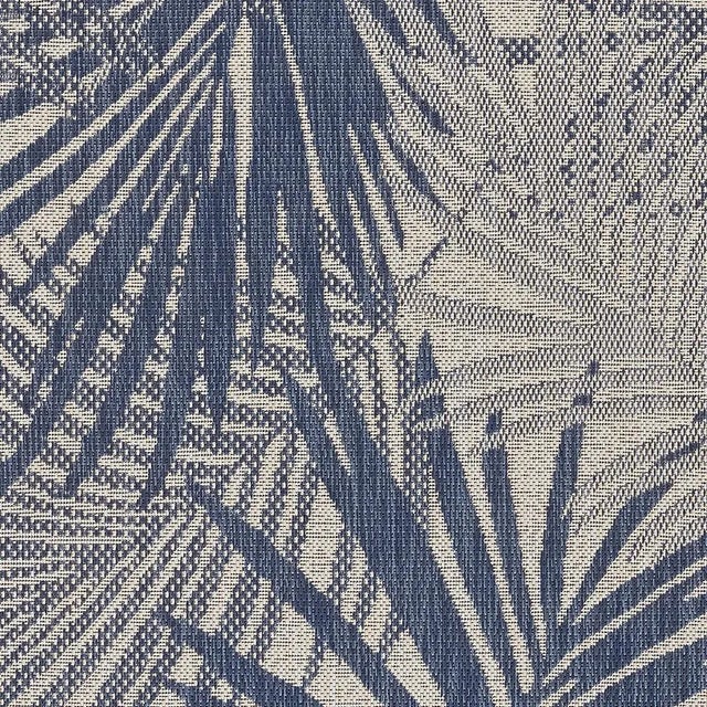 Blue Momeni Contemporary Indoor/Outdoor Riviera Fauna Rug in Blue, 5'3" x 7' For Sale - Image 8 of 9