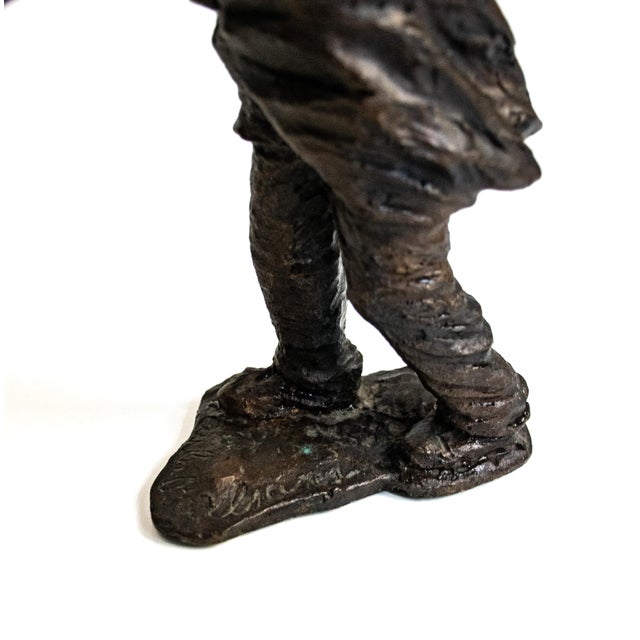 Metal Market 1973 Bronze Sculpture by Carlo Balljana For Sale - Image 7 of 14