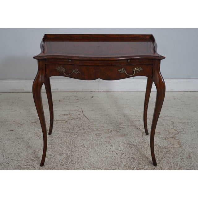 Age: Approx: 20 Years Old Details: Mahogany High Quality Construction Nice Inlay Work Throughout Queen Anne Legs & Pad...