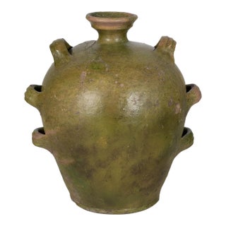 19th Century French Pottery Conscience Jug For Sale