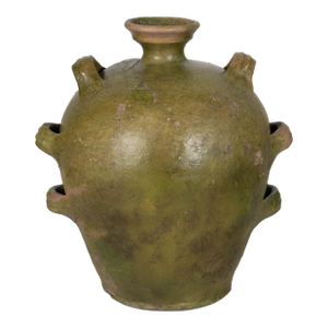 19th Century French Pottery Conscience Jug