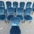 Mid 20th Century Dessin Fournir Companies Set of 12 French Moderne Blue Velvet Upholstered Dining Chairs For Sale - Image 10 of 15