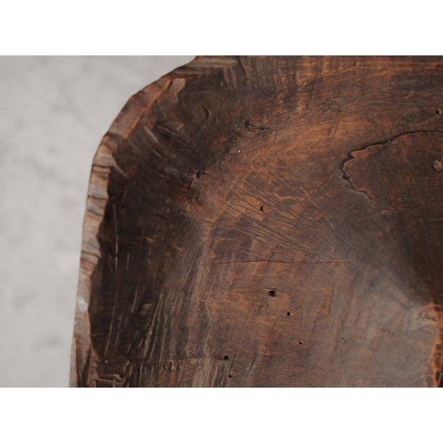Brutalist Primitive Milking Stool in Wood, France, 1900 For Sale - Image 3 of 14