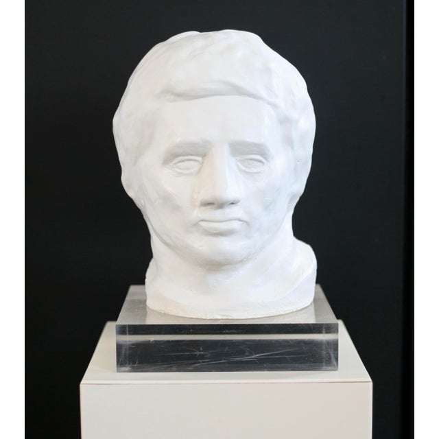 Head Sculpture, 1970s, Plaster For Sale - Image 3 of 18