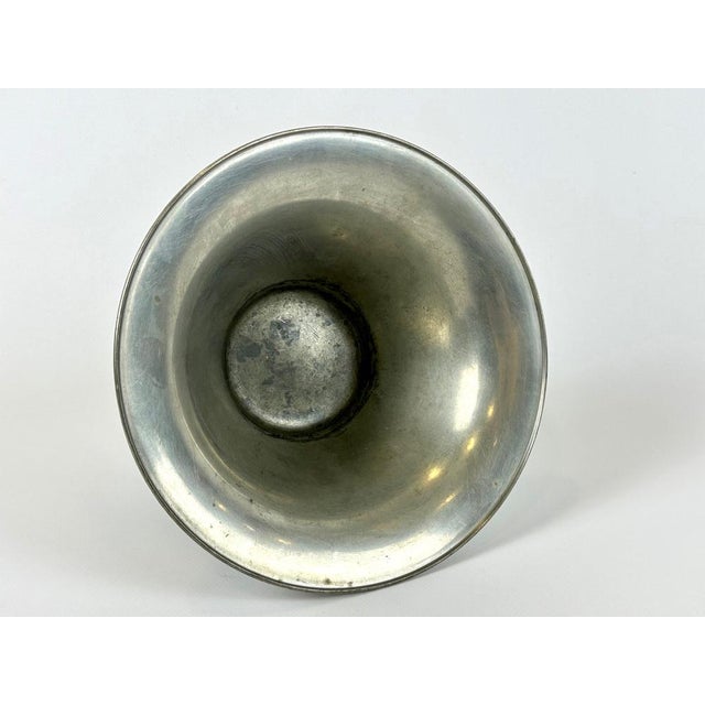 Swedish Art Deco Pewter Bowl by Edvin Ollers for Schreuder & Olsson, 1944 For Sale - Image 3 of 8
