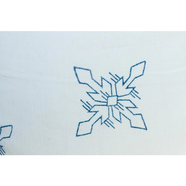 White Citlalee Aztec Block Print Pillow For Sale In Los Angeles - Image 6 of 9