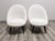 Mid-Century White Wool Armchairs, Set of 2 For Sale - Image 12 of 17