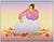 Figurative 1990s Wild Flowers Figurative Pink. Lithograph R. C. Gorman For Sale - Image 3 of 7