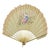 Hand-Painted Silk and Lace Fan, Early 20th Century For Sale - Image 6 of 6