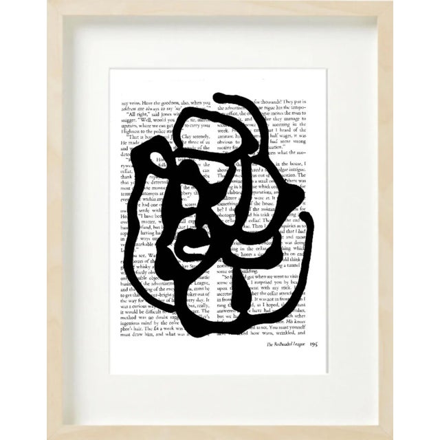Wood Wood Shadow Box Framed 'Black & White Abstractions Series' (2) - Gallery Wall Art Prints Installation by Diane Grant - Set of 15 For Sale - Image 7 of 11