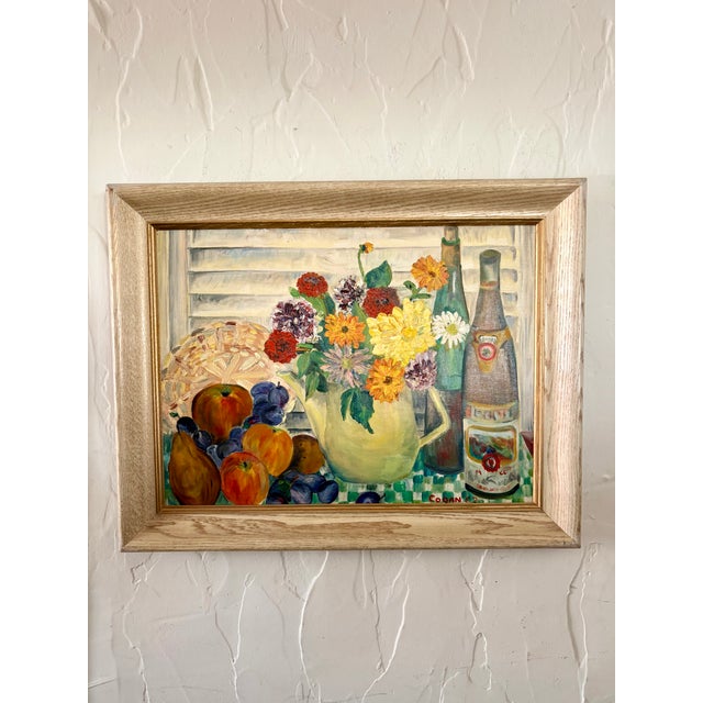 Mid 20th Century Still Life Oil on Board Signed, Cogan '69 For Sale - Image 15 of 16