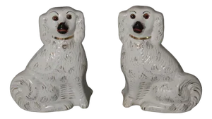 Large Victorian Sitting Staffing Shear Dogs, 1890s, Set of 2