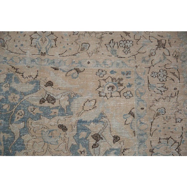 Vintage Distressed Tabriz Carpet - 7'5" x 10'9" For Sale - Image 9 of 15