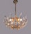 Chandelier Crystal Glass & Gilt Brass from Stilkronen, Italy, 1970s For Sale - Image 4 of 8
