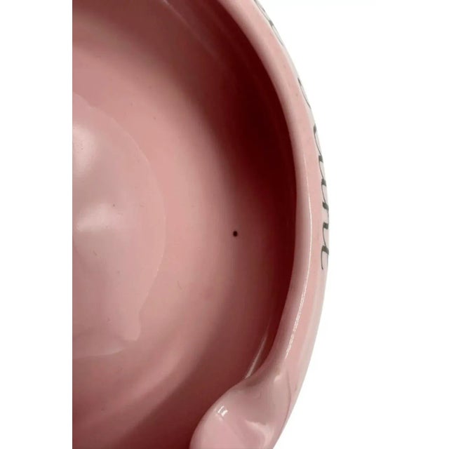 Ceramic Vintage 5-Star Hotel Ruhl Nice Ashtray France Pink Ceramic Catchall Dish For Sale - Image 7 of 10