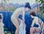 Oil Painting Girls by the Lake Vlad Serikov For Sale - Image 4 of 7