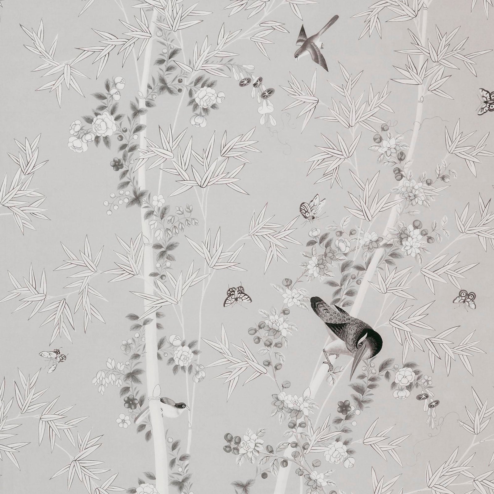 Schumacher X Miles Redd Brighton Pavilion Wallpaper in Black & White