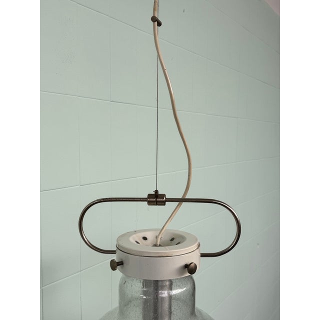 Italian Hanging Lamp with Murano Sphere Lampshade, 1960s For Sale - Image 6 of 18