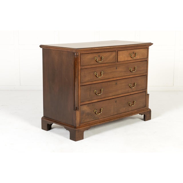 18th Century English George III Mahogany Chest of Drawers For Sale - Image 10 of 10