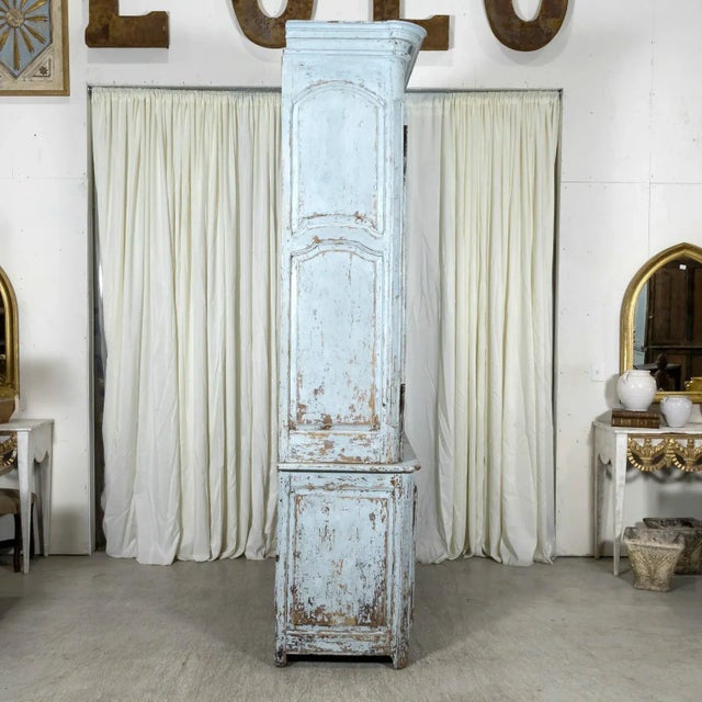Large 17th Century French Louis XIV Period Painted Buffet Deux Corps For Sale - Image 11 of 12