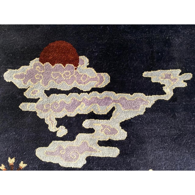 Art Deco Chinese Handmade Silk Bautou Tapestry Rug For Sale - Image 15 of 17