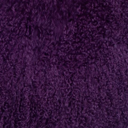 Mongolian Sheepskin Purple 18x18 Pillow Chairish